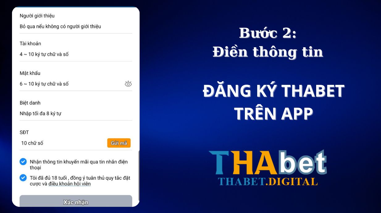 Bước 2: Cập nhật thông tin